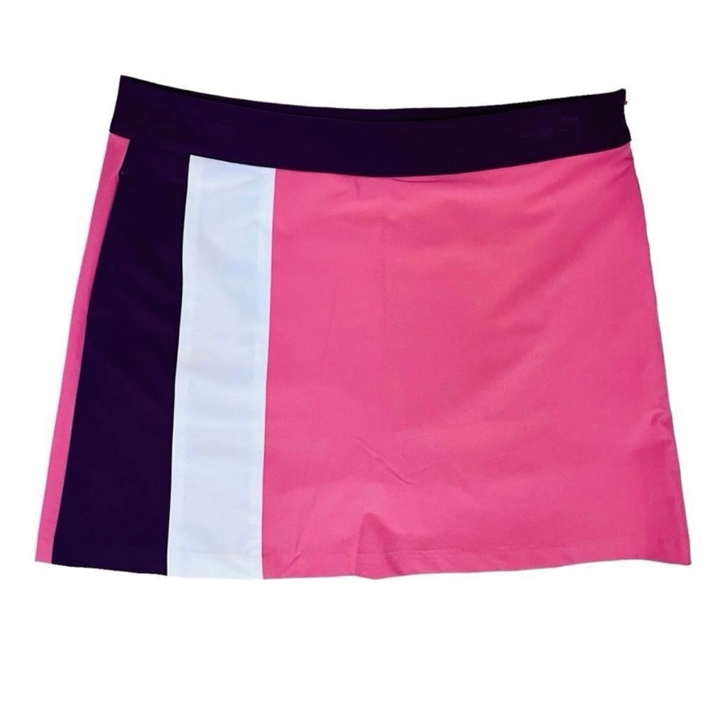 Oxford Golf Activewear Skirt Skort Pink Purple White Side/Zip Pockets Sz 6